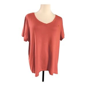Tommy Hilfiger Coral V-Neck Tee